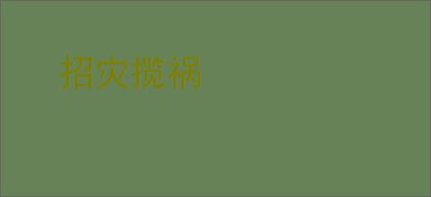 招灾揽祸