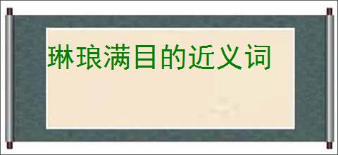 琳琅满目的近义词
