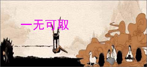 一无可取