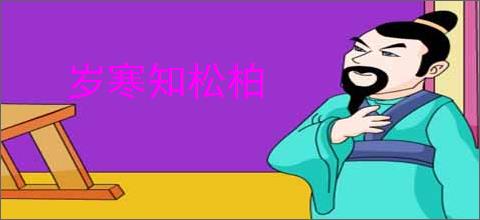 岁寒知松柏