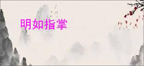 明如指掌
