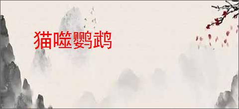 猫噬鹦鹉