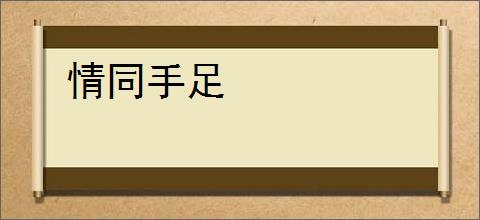 情同手足