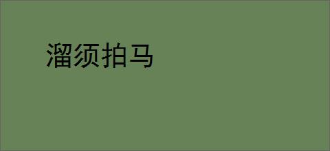 溜须拍马