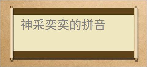 神采奕奕的拼音