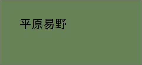 平原易野