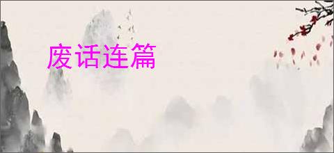 废话连篇