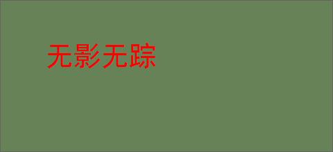 无影无踪
